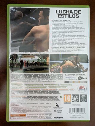 Xbox 360 - EA Sports MMA - ¡COMO NUEVO! PAL ESPAÑA