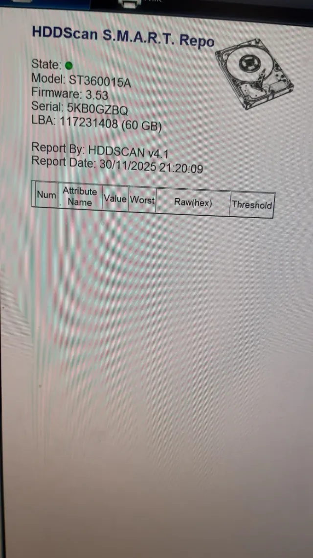 HDD  disco duro Seagate Barracuda 60 GB
