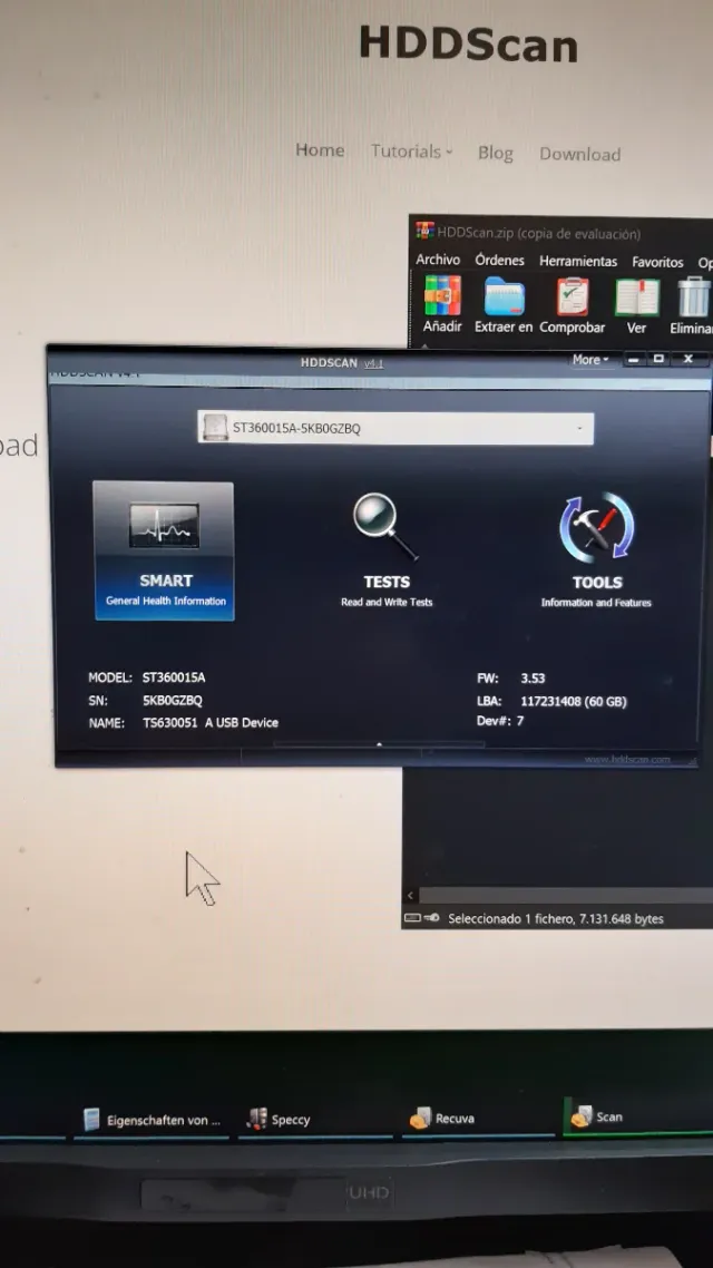 HDD  disco duro Seagate Barracuda 60 GB