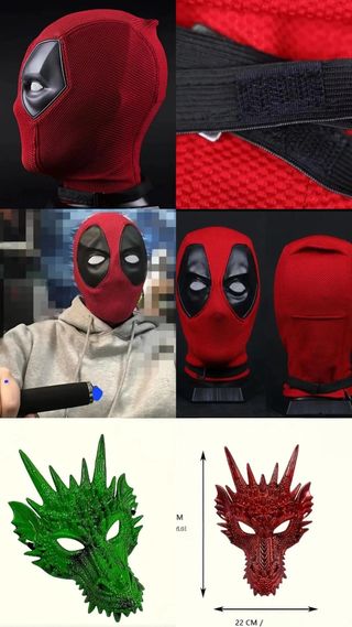 Máscaras Halloween: conejo, oso, etc.