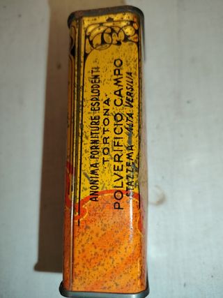 Scatola latta vintage per polvere da caccia