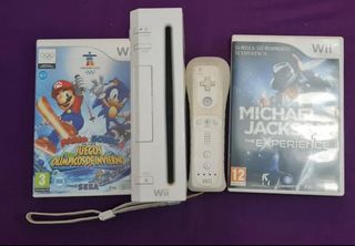 Wii + 2 juegos: Mario&Sonic, Michael Jackson