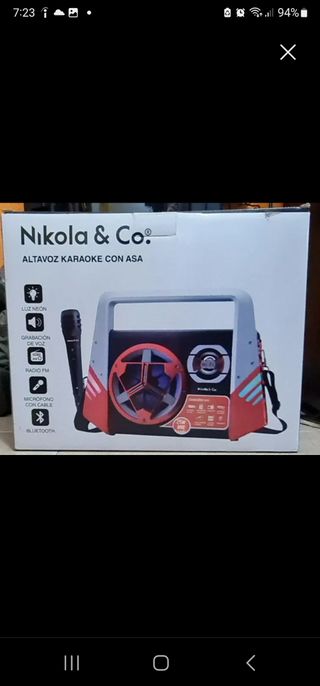 Altavoz Karaoke Nikola & Co. con Asa