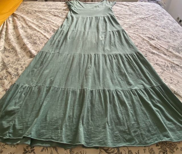Vestido largo verde oversize - Talla L