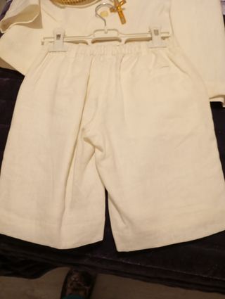 Traje Blanco niño talla 6