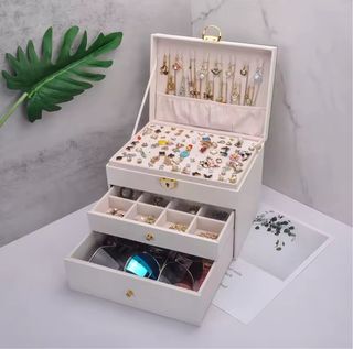 Joyero blanco - organizador de joyas - NUEVO