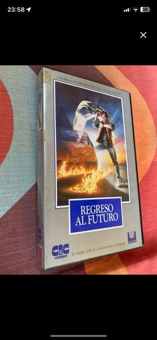 Regreso al futuro vhs coleccionismo retro vintage