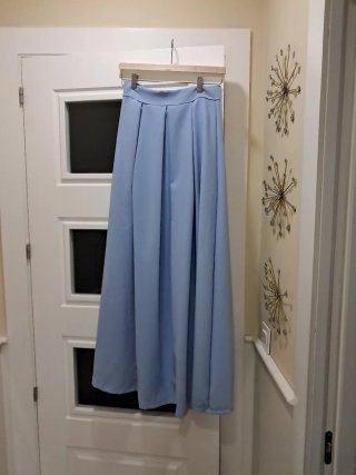 Falda negra larga mujer Falda azul talla única