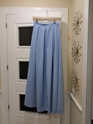 Falda negra larga mujer Falda azul talla única