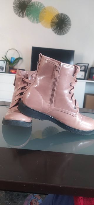 Botines niña rosa -talla 35