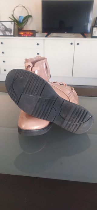 Botines niña rosa -talla 35