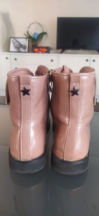 Botines niña rosa -talla 35