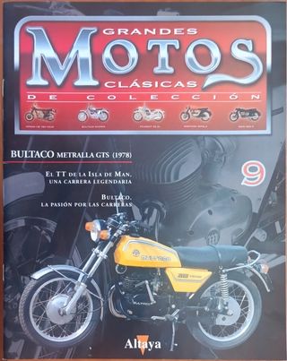 Maqueta con revista de Bultaco Metralla