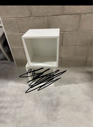 Estante IKEA EKET blanco 35x35x35cm  solo 1 +riel