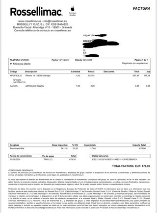 iPhone 14 Negro 128GB - Garantía