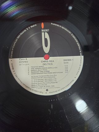 Vinilo LP original Madrid Rock Chris Rea – Deltics