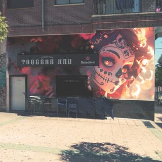 DIBUJO Pizarra MURAL GRAFFITI rotulo a mano pintor