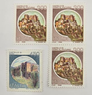 Francobolli - Serie "Castelli d'Italia", anni '80 