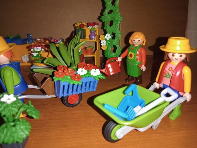 Playmobil-Jardineria Jardineros Jardín Casa Granja