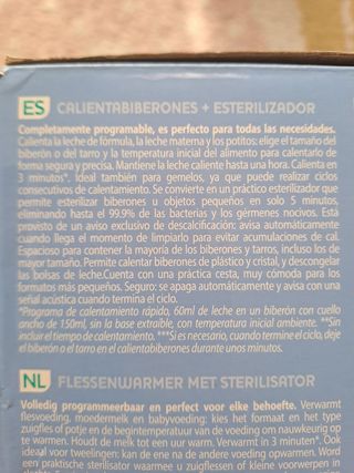 Calienta biberones Chicco - Esterilizador