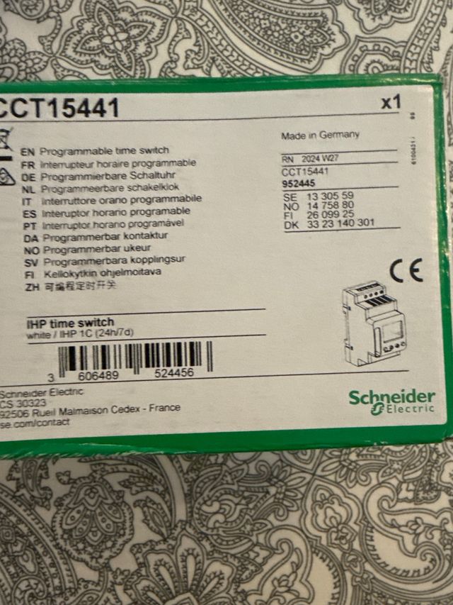 Interruptor horario Schneider IHP