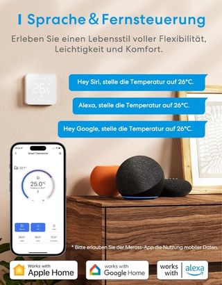Termostato WiFi Meross para Caldera