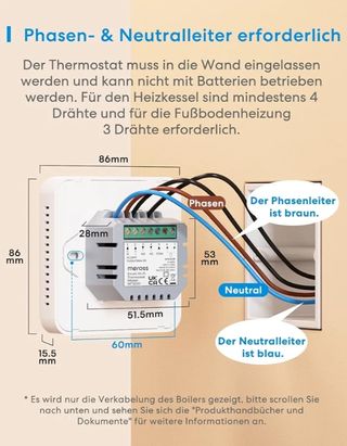 Termostato WiFi Meross para Caldera