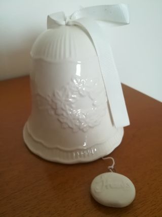 Campana Ceramica Bianca - Decorata, vintage