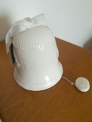 Campana Ceramica Bianca - Decorata, vintage