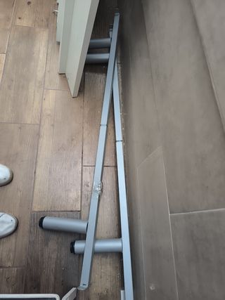 Estructura cama blanca brillo para alrededor