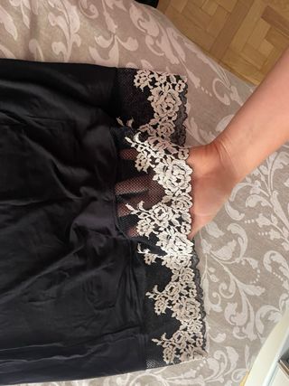 Camisón Intimissimi Negro/Blanco pretty flowers