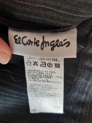 Pantalones vestir El Corte Inglés negros