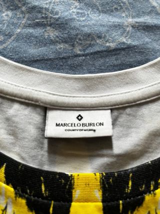 Maglia Marcelo Burlon - bianca e gialla
