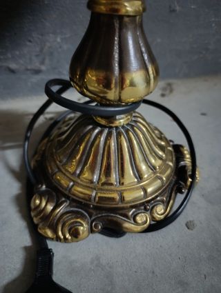 2 Lámparas de mesa de bronce