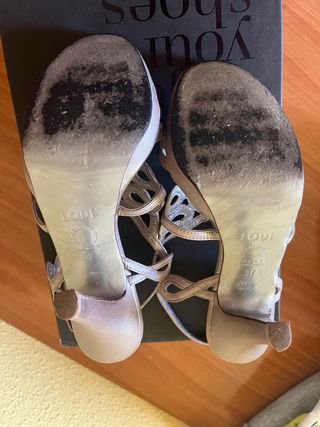 Sandalias Lodi tacón gris - talla 37