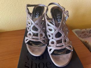 Sandalias Lodi tacón gris - talla 37