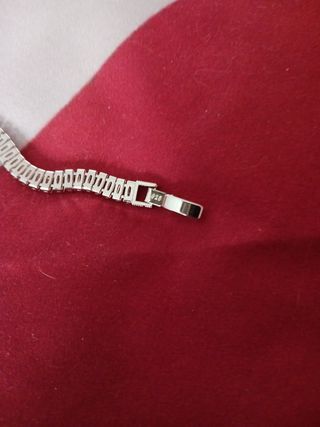 Pulsera plata circonitas. 5mm.