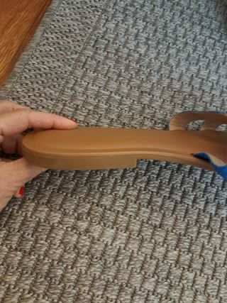 Sandalias azules planas talla 43