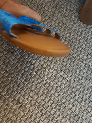 Sandalias azules planas talla 43