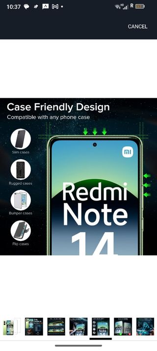 2 protectores pantalla Redmi Note 14 4G