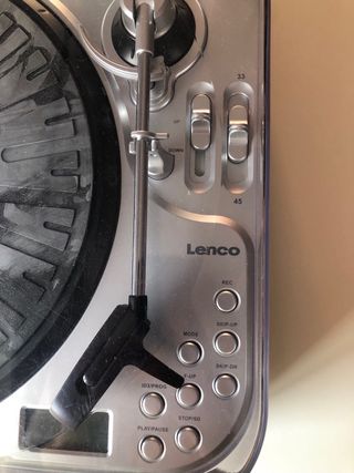 Lenco L69 - Tocadiscos plateado