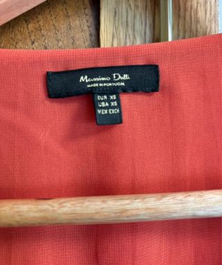 Vestido color teja Massimo Dutti