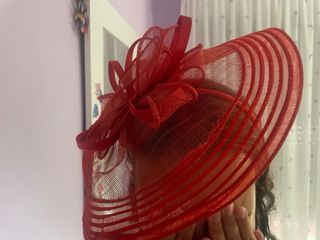 Tocado Rojo para Pelo