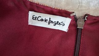 Vestido fiesta lentejuelas GRANATE