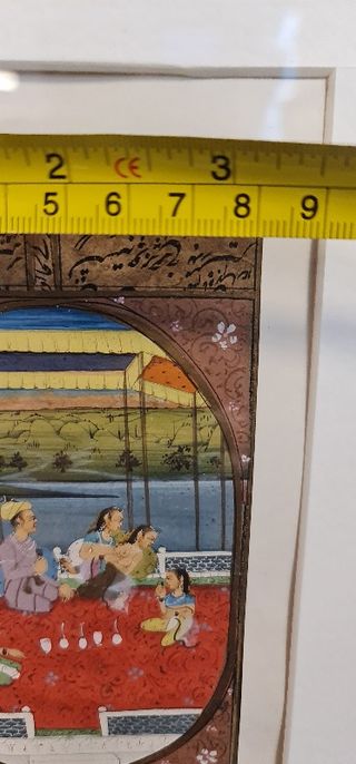 Pintura IndoPersa Harem enmarcada