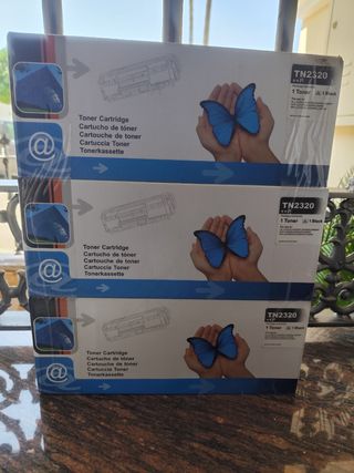 3x TN2320 tóner Brother negro
