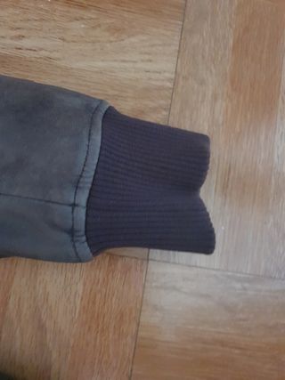 Cazadora piel marrón