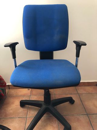 Silla oficina azul - giratoria