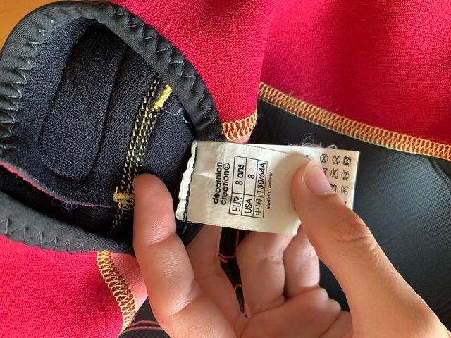 Traje neopreno niño/niña 8 años