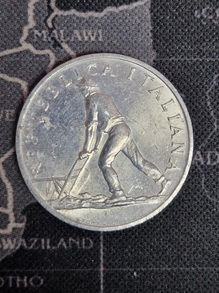 Moneda 2 Liras Italia 1948